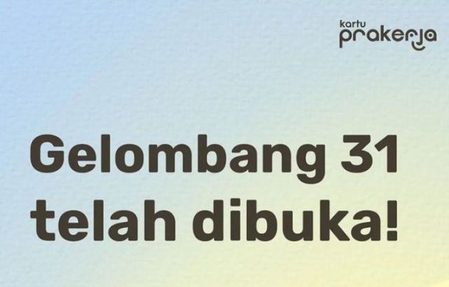 Prakerja Gelombang 31