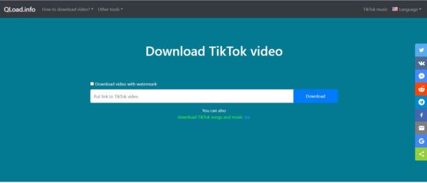 Cara Download Video Tiktok Tanpa Watermark Menggunakan qload