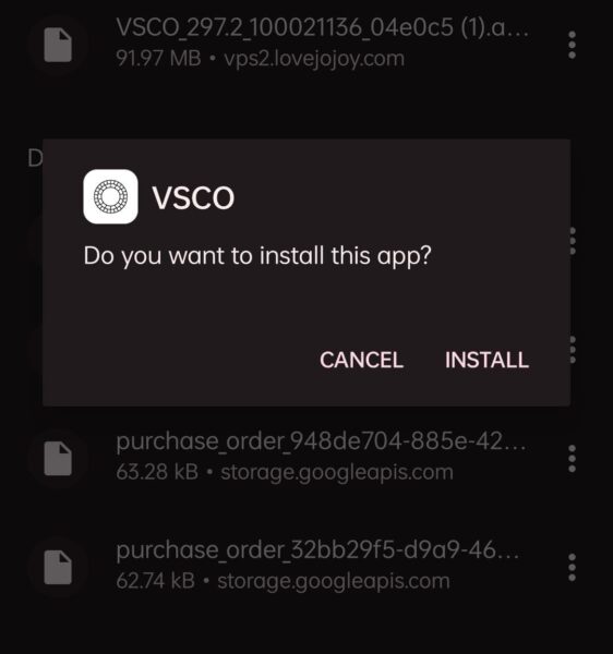 Bagaimana Cara Memasang Aplikasi VSCO Mod