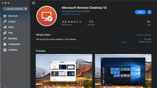 Microsoft Remote Desktop