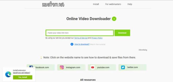 Download via Situs SaveFrom Net