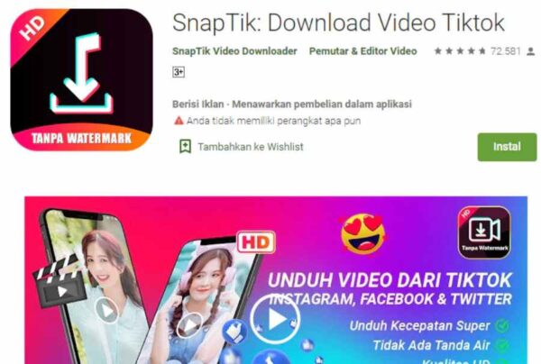 Link Download SnapTik TikTok Video Downloader Terbaru 2023