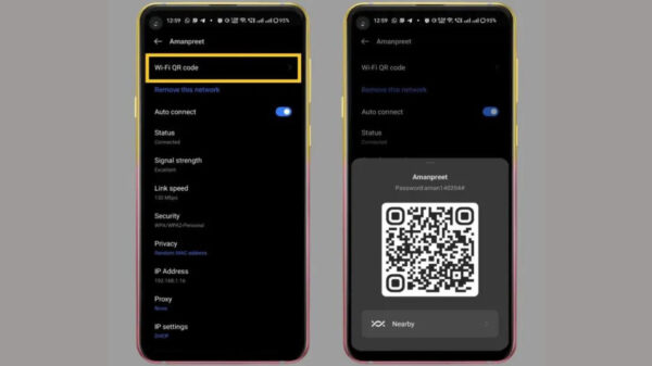 Cara Melihat Barcode Wifi di HP realme