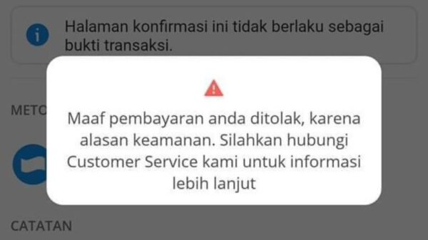 aplikasi DANA gagal transaksi