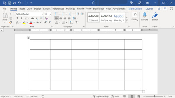 Cara Membikin Tabel di Microsoft Word