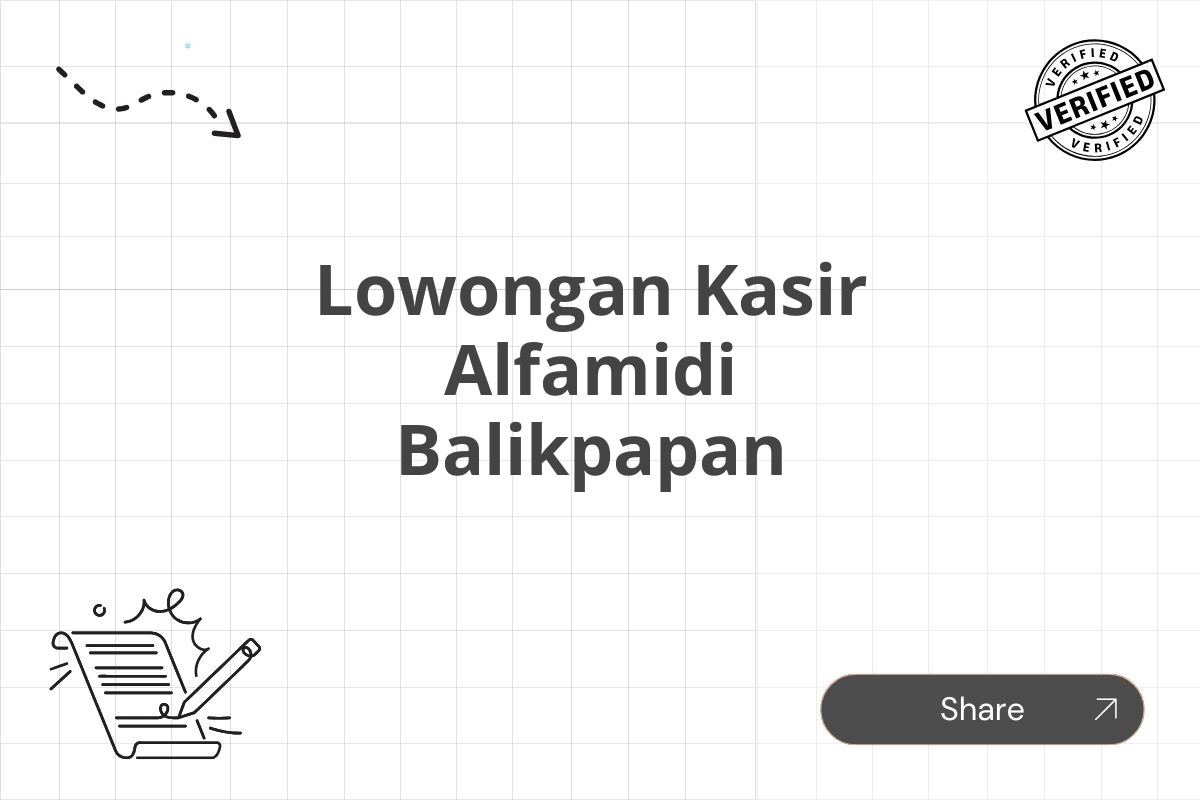 Lowongan Kasir Alfamidi Balikpapan