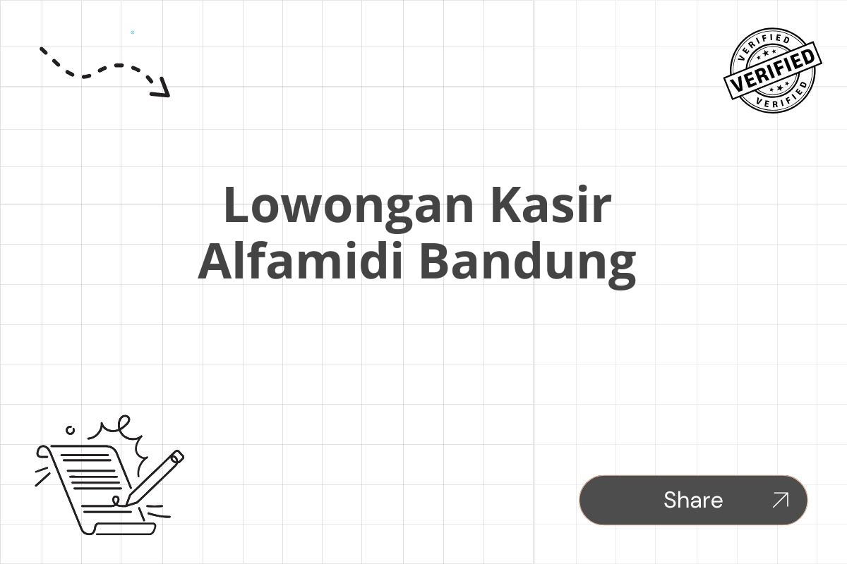 Lowongan Kasir Alfamidi Bandung