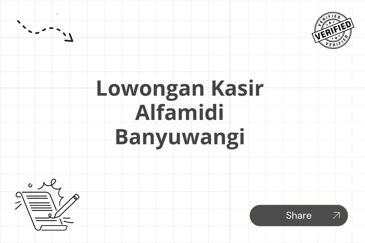 Lowongan Kasir Alfamidi Banyuwangi