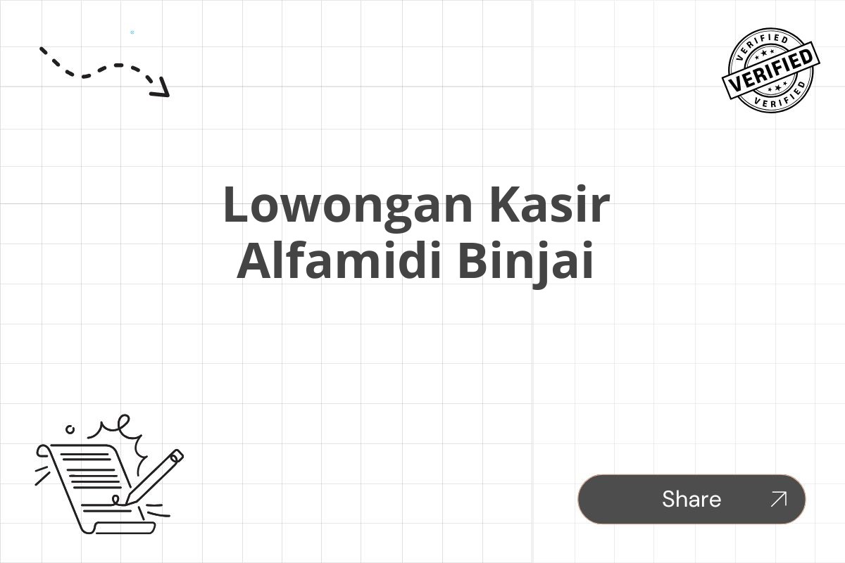 Lowongan Kasir Alfamidi Binjai