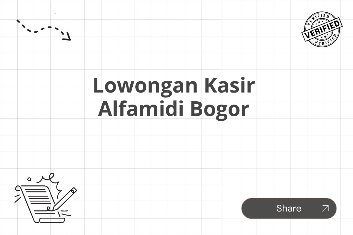 Lowongan Kasir Alfamidi Bogor