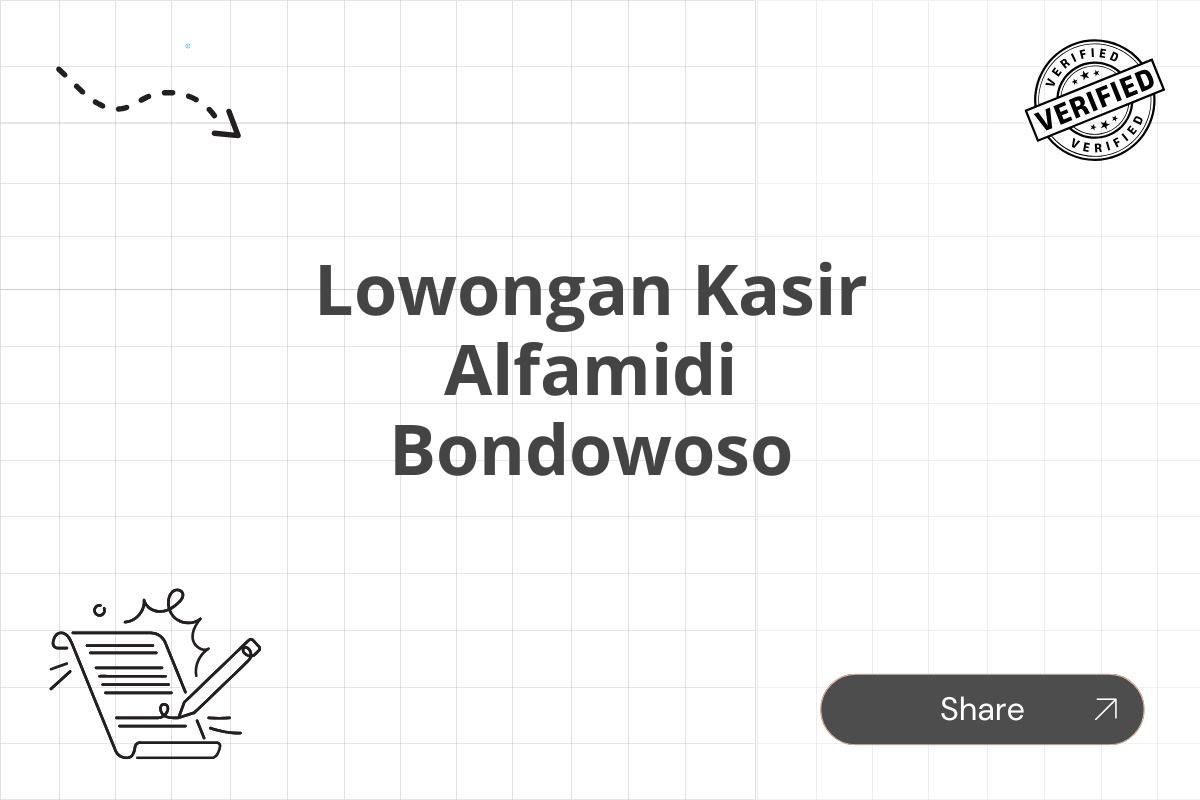 Lowongan Kasir Alfamidi Bondowoso