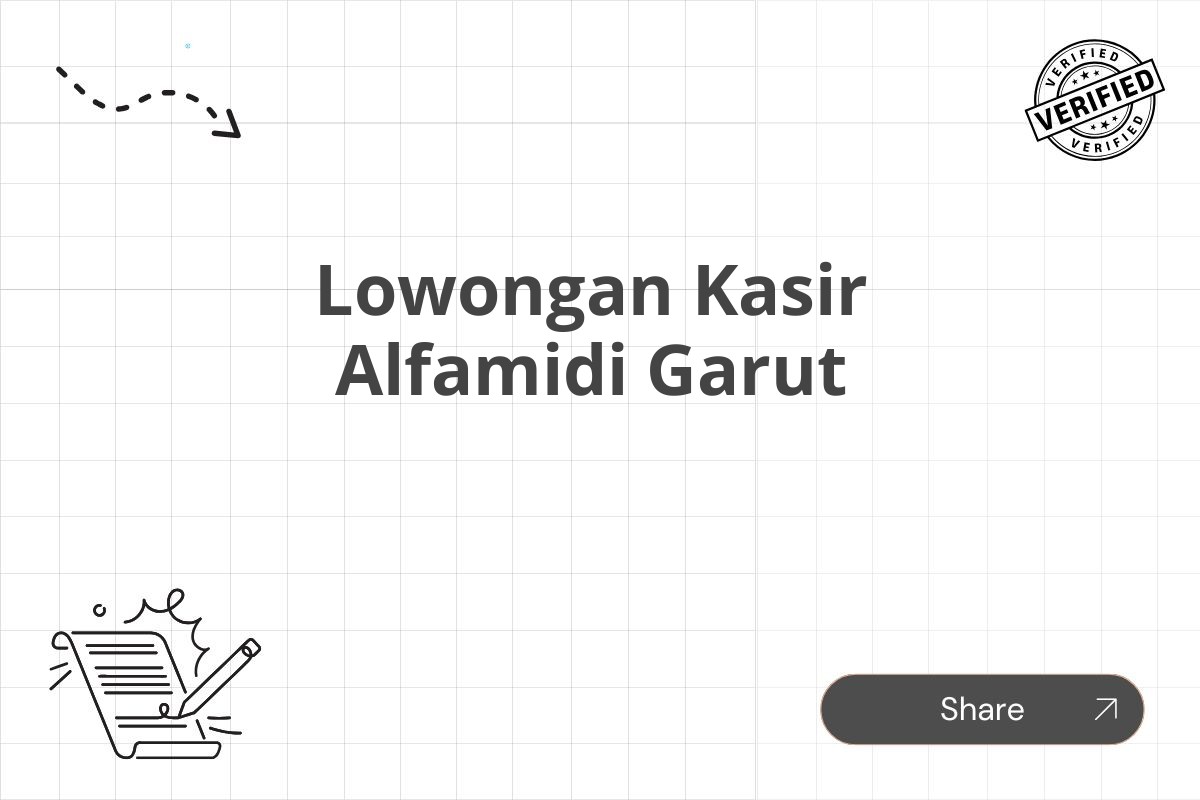 Lowongan Kasir Alfamidi Garut