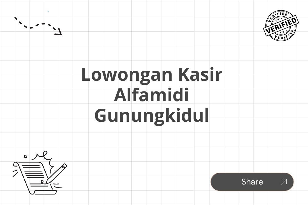 Lowongan Kasir Alfamidi Gunungkidul