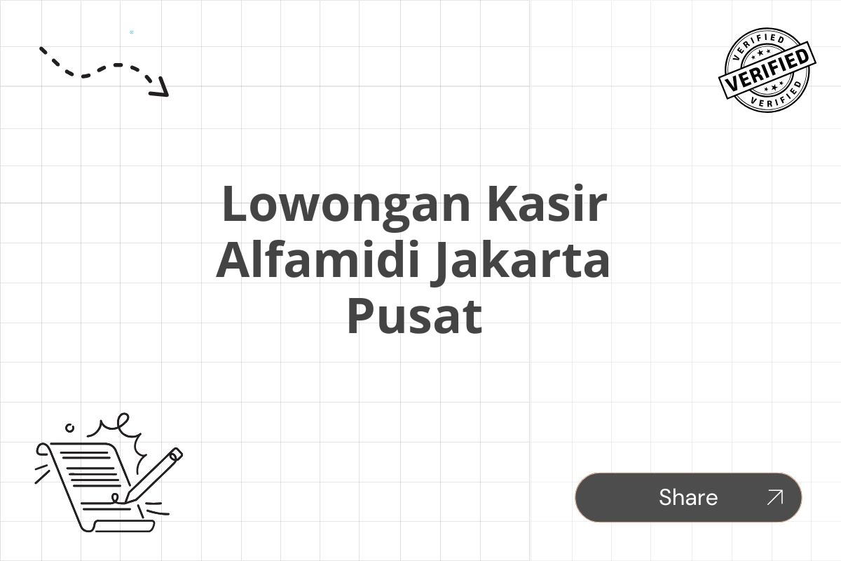 Lowongan Kasir Alfamidi Jakarta Pusat