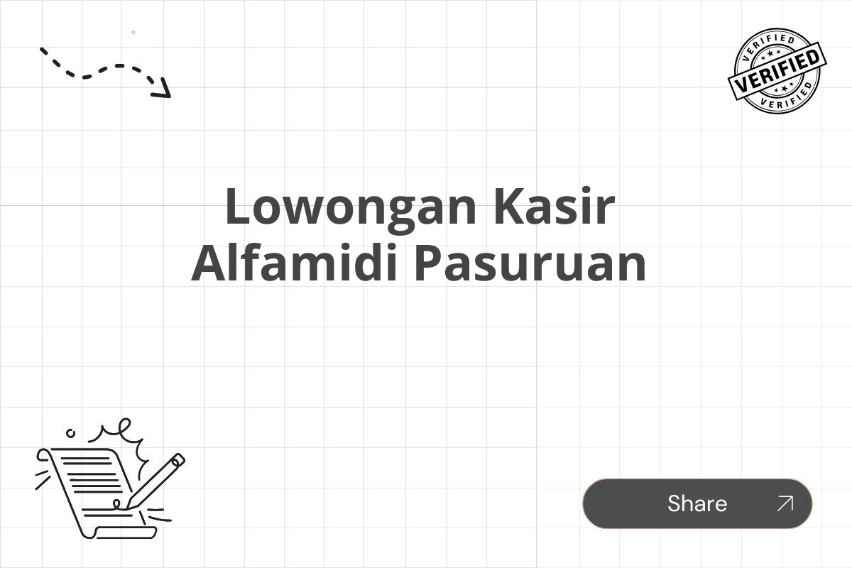 Lowongan Kasir Alfamidi Pasuruan