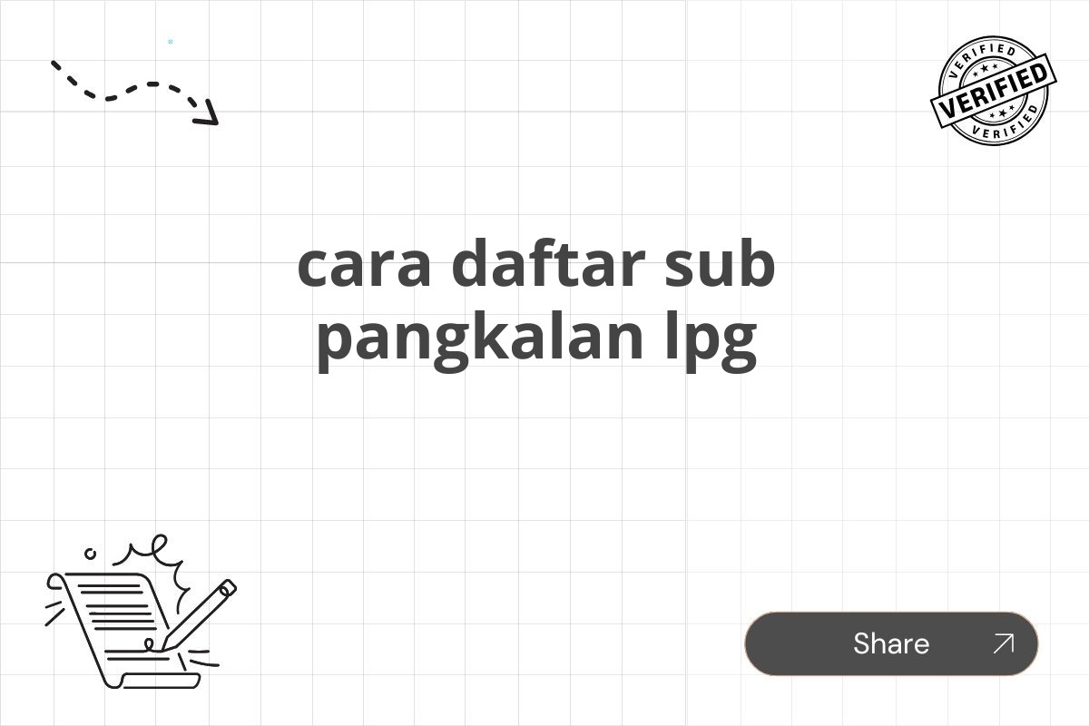 cara daftar sub pangkalan lpg